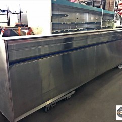 Comptoir de bar professionnel habillage inox 5m05 
