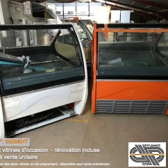 Vitrine de glacier 1m20 – 12+12 bacs