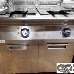 Friteuse électrique professionnelle sur coffre | 2 x 12 litres | Electrolux