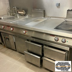 Ensemble cuisson modulaire tout électrique | 2m40 | Angelo po | Gamme 900  ( rénovation incluse)