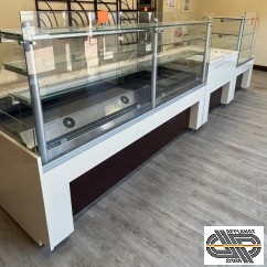 Comptoir vitrine magasin boulangerie pâtisserie 4m20