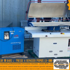 Pack : presse à repasser PRIMUS LV-800-R + compresseur 10 bars 