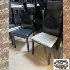 Chaises PEDRALI TWIG 429 | structure noire & assises blanches ou noires | lots 12 pcs et + (200 max. )