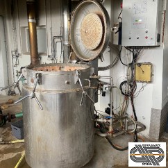 Générateur Autoclave vertical inox chauffe Gaz -  200 4/4  - BROUILLON PROCESS