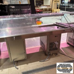 Vitrine poissonnerie réfrigérée inox ARTSTEEL VP-201-K