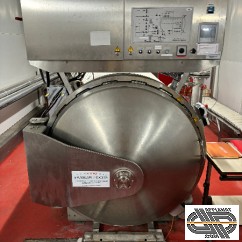 Autoclave de conserverie - 7044 litres - Statique horizontal vapeur - chargeur 4 chariots 
