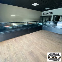 Vitrine(s) réfrigérée(s) « noir absolu » | 0°C/+6°C ventilé | Frigomeccanica Polo Squared (5m00 + 2m55)