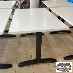 Tables rectangulaires CHR plateau blanc 1m20 x 0m80 | (2 U. minimum et jusqu'à épuisement stock)