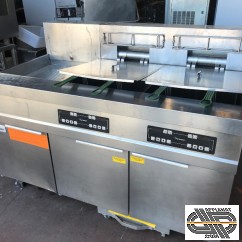 Ligne friteuses électriques haut rendement FRYMASTER ( 80 litres total) + Bac de salage