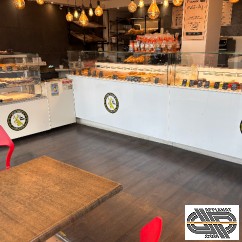 Comptoir boulangerie pâtisserie avec vitrine 4m30 OCF VISIO Froid ventilé