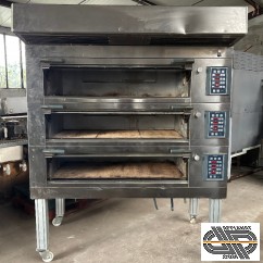 Four électrique 3 étages à sole réfractaire (2,3 m2 de cuisson) • Polin Stratos 2021