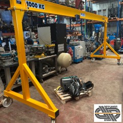 Portique mobile d'atelier avec palan électrique Verlinde 1 tonne 