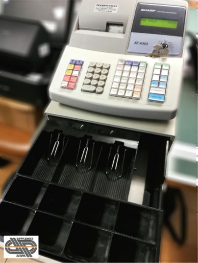 Système de caisse enregistreuse avec tiroir SHARP XE-A303