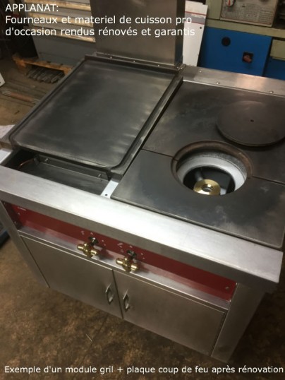 Fourneau et materiel cuisson pro rénové chez applanat