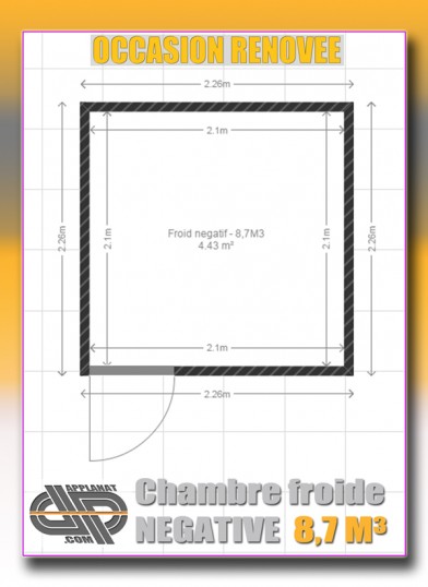 Chambre froide Négative 8M3