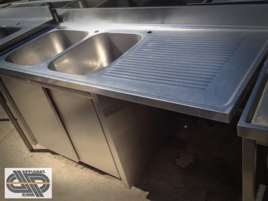 plonge inox 1m60