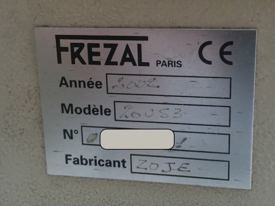 Plaque signalétique FREZAL