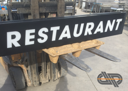 Enseigne restaurant 2m00