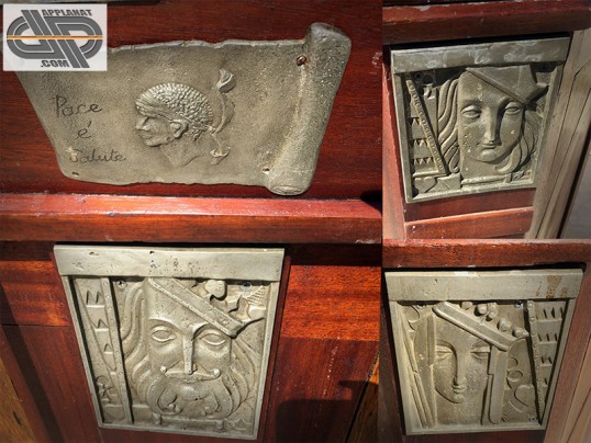 plaques en étain comptoir