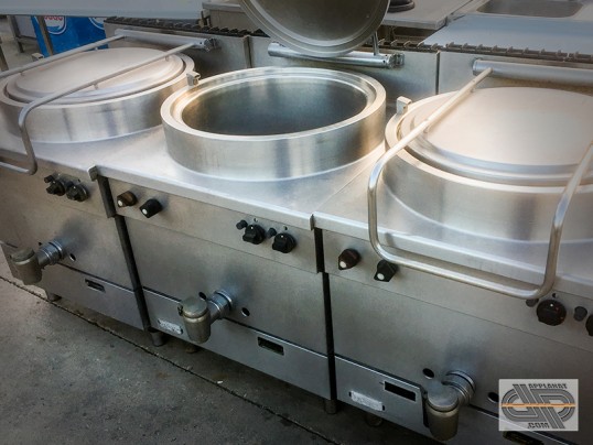 Marmite ronde Gaz - 100 - 120 - 140 - 150 litres - chauffe directe