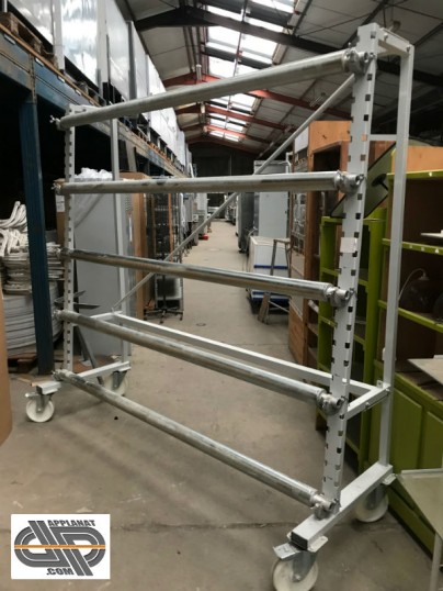 Ratelier mobile occasion pour stockage verticale rouleaux et bobines 