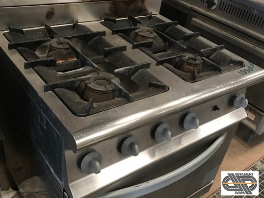 Petit piano 4 feux doubles couronnes sur four gaz (gamme 700)