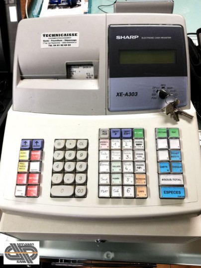 Unité de caisse enregistreuse avec tiroir SHARP XE-A303