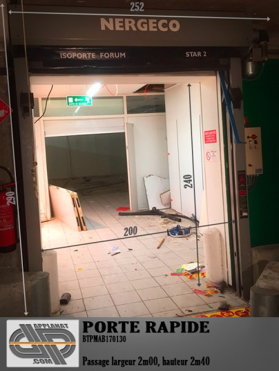 Porte souple à enroulement rapide d'occasion NERGECO STAR 2 