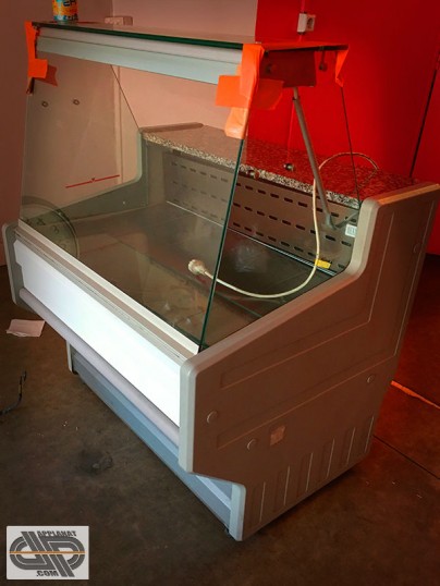 Petite vitrine de snack a service arrière 1m00 - Vitrage droit + réserve - marque ZOIN - HILL HL modèle HL10HOB