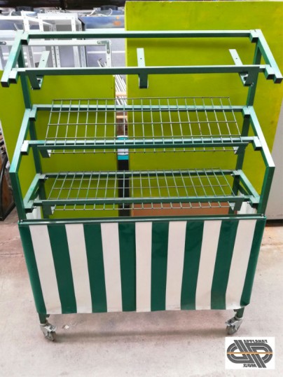 rayonnage extérieur mobile fruits légumes primeur