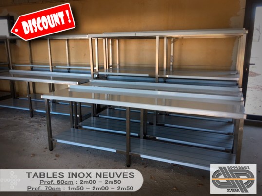 Table inox neuve 250x60
