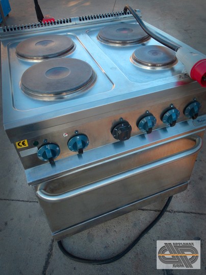Fourneau inox professionnel électrique 400 volts