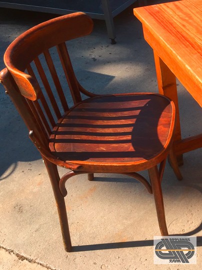 lot de chaises bois style baumann 