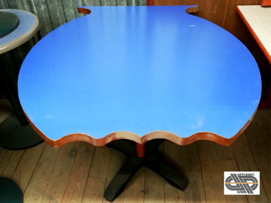 mobilier chr occasion, plateau bleu