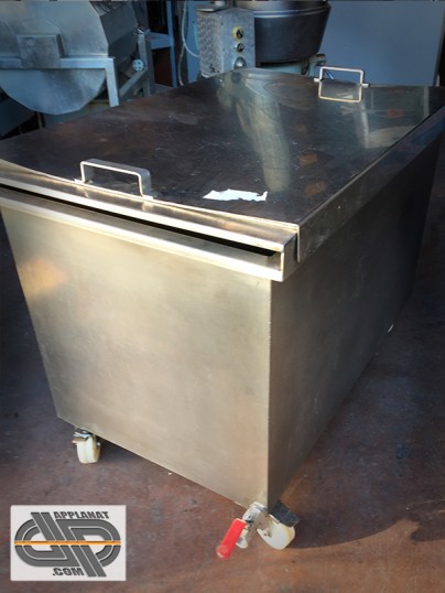 cuve inox 300 litres sur roulettes couvercle