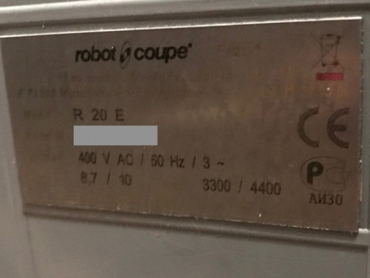 plaque signaletique robot coupe