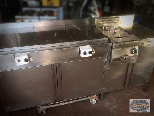 Meuble inox stand de cuisson