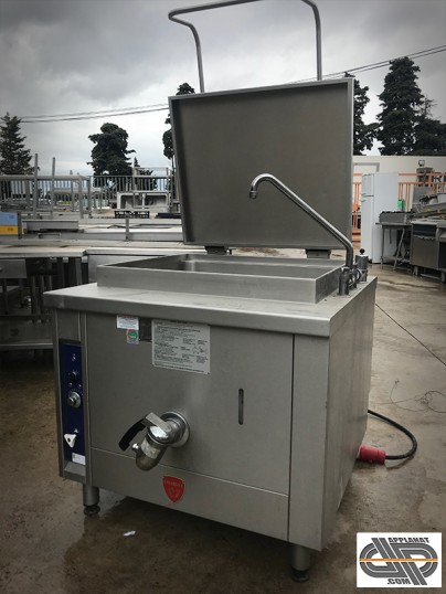 Marmite fixe électrique de cuisine professionnelle à bain-marie à eau marque: CHARVET, modèle : PRO 1000E 1MF 260BME