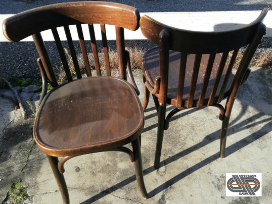 chaise en bois style Baumann pas cher d'occasion professionnelle