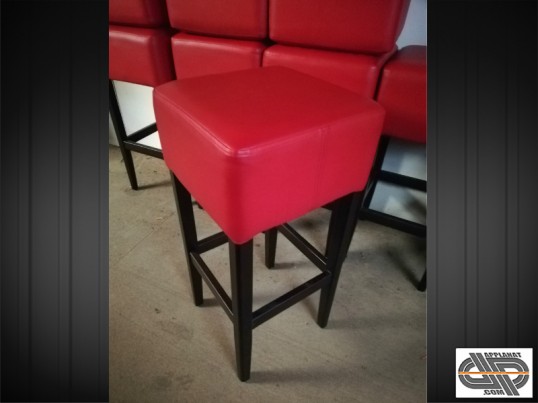 Lot 8 tabourets chr professionnels occasion bar brasserie simili cuir