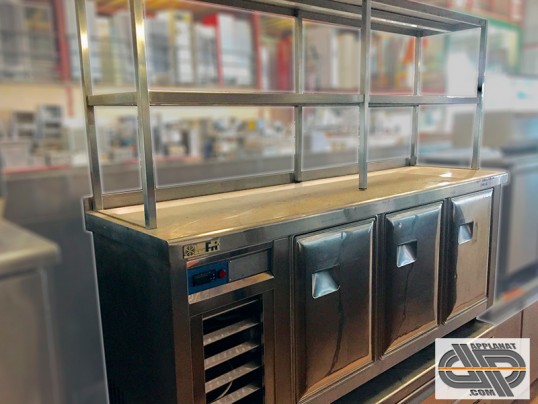 desserte réfrigérée inox avec fonctionnel, d'occasion