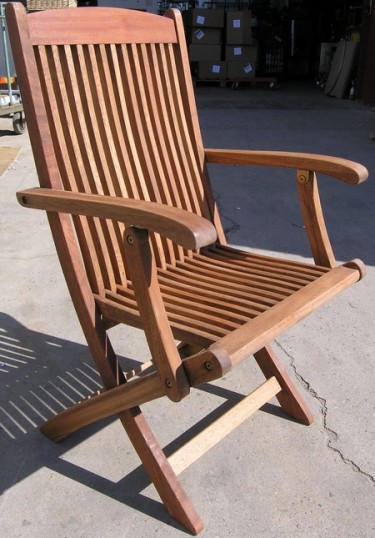 Salon de jardin en bois exotique occasion  VENDU