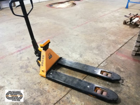 Transpalette peseur manuel lcd 2000 Kg bruss basic