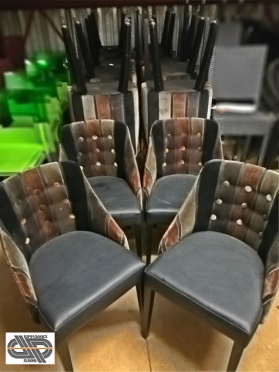 chaise textile retro chr