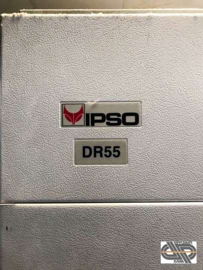 plaque d'identification marque et modèle d'un Séchoir rotatif électrique - IPSO DR 55