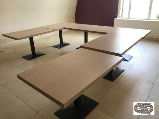 lot de 8 tables chr rectangle pro occasion