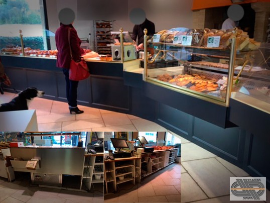 vitrines boutique boulangerie pâtisserie