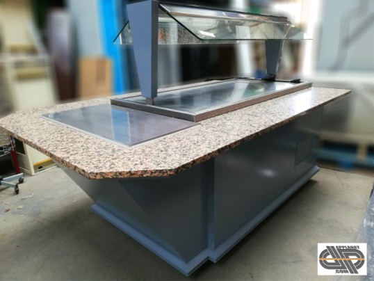 Buffet central libre service professionnel avec plaque froide doccasion