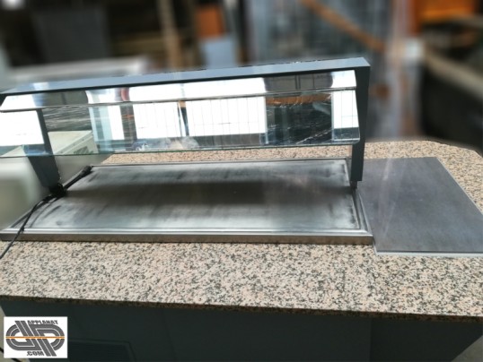Buffet avec plaque froide self service de cafeteria style Flunch