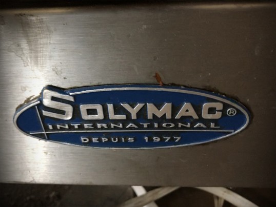 plaque métallique Solymac ( ancienne marque de fourneau professionnel et appareils de cuisson pour restaurant)